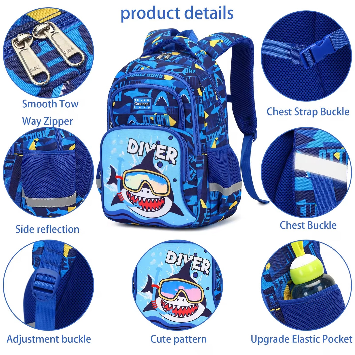 Shark Backpack set